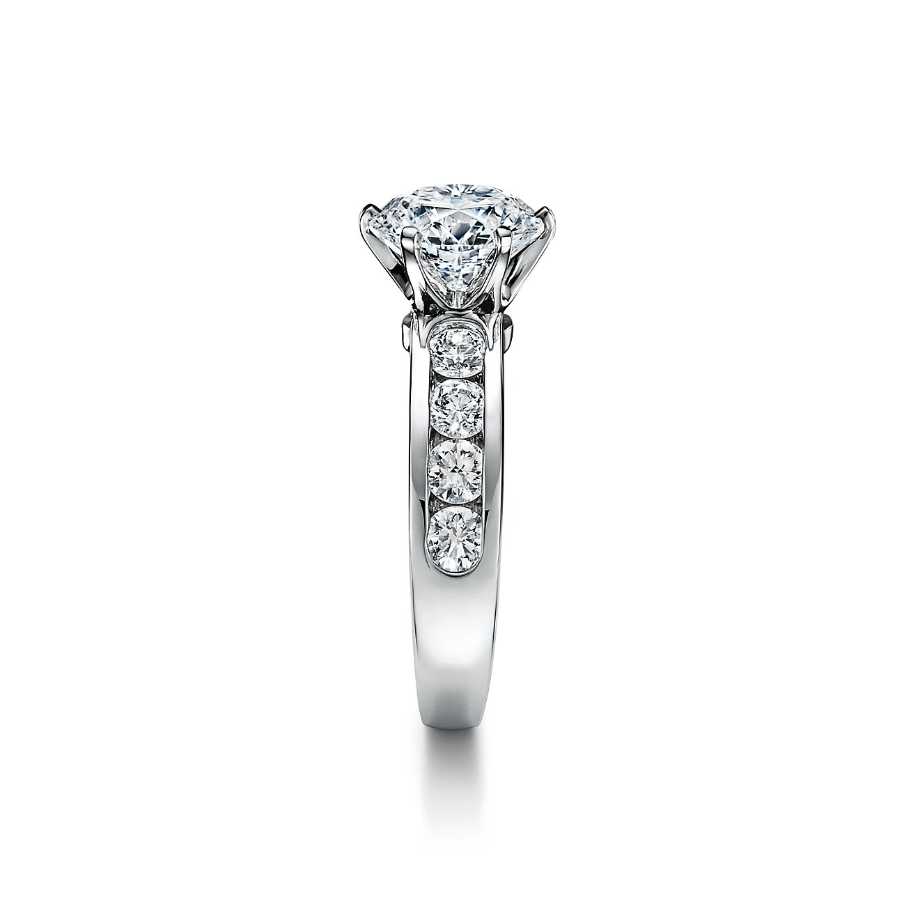 Plat Princess Cut Channel Set Engagement Ring - Diamond Brokers & Jewelry  of Los Altos